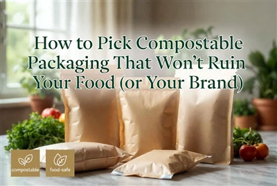 음식(또는 브랜드)을 망치지 않는 퇴비화 가능한 포장재를 선택하는 방법